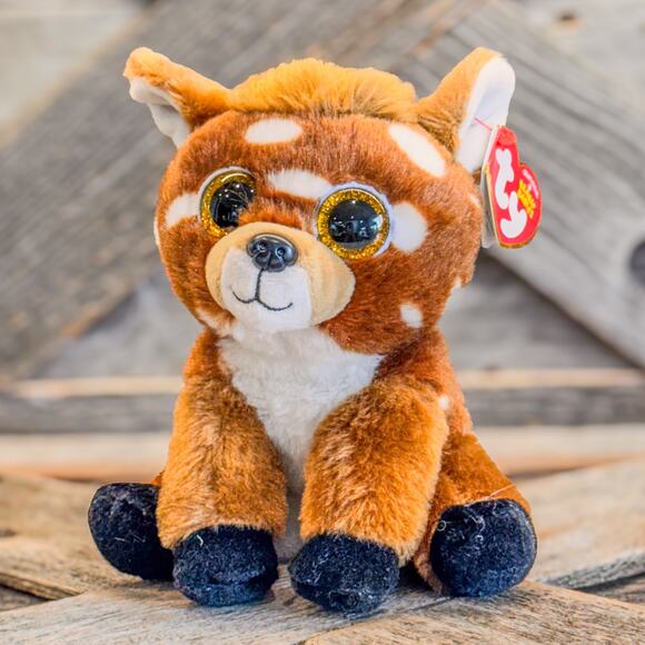 Pair of Woodland TY Beanie Boos-Squire the Squirrel and Buckley the Fawn-NWT-6"H - Picture 2 of 12